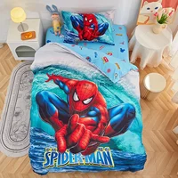 Diseny New Cartoon Spiderman Bedding Set Single Size Boy's Duvet Cover Child Bedroom Decor for Boy Gift 1