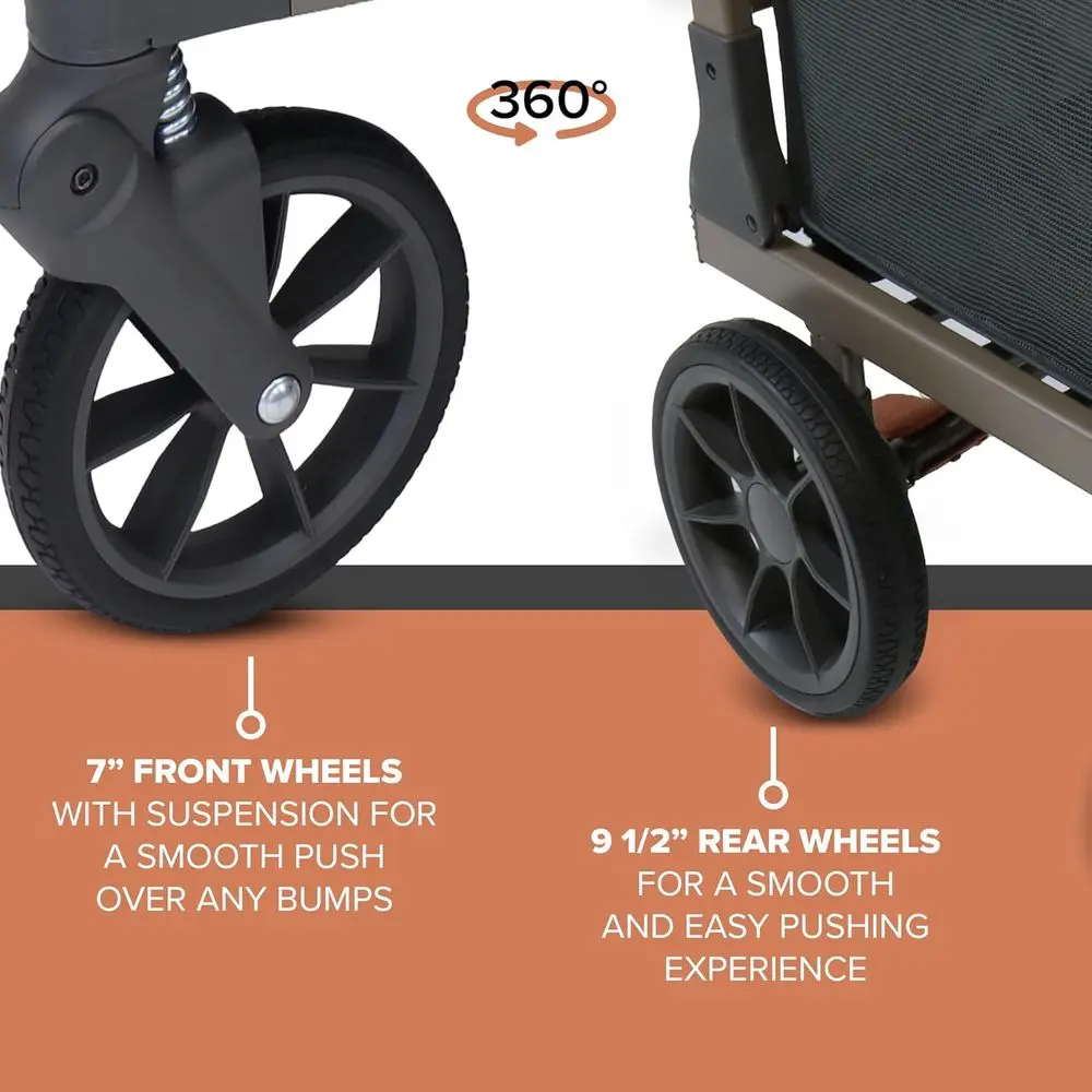 Portable Folding Shopping Cart-Lightweight Utility Cart with Durable Wheels, Storage Basket, and Heavy-Duty Cup Holders