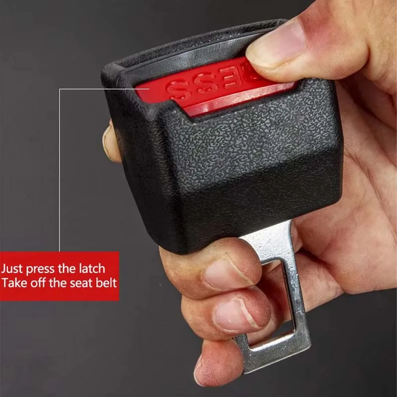 2pcs/set Car Safety Belt Buckle Extension Clip Safety Belt Buckle Thick Socket Plug Thick Insert Socket Extender Tool Accessory