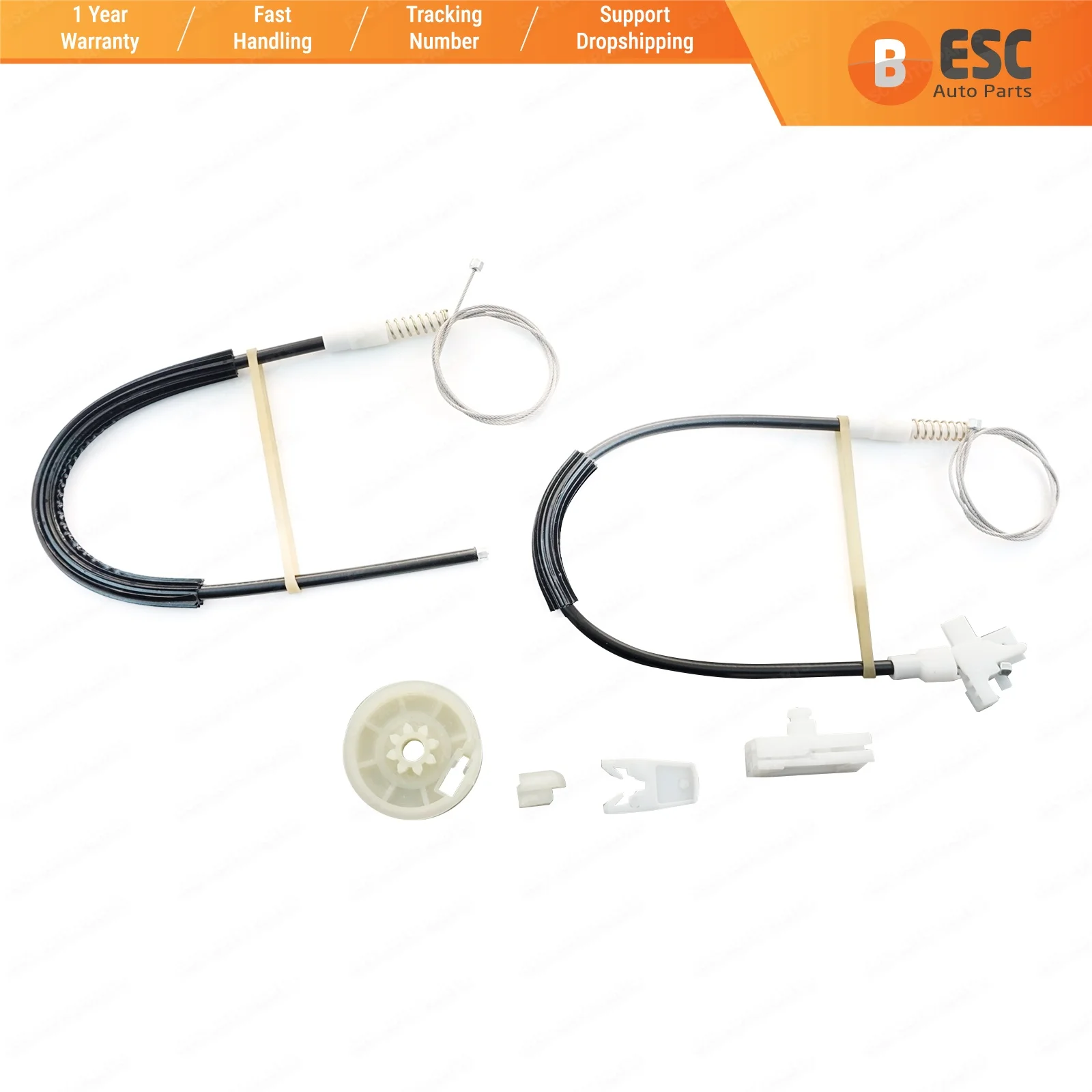 ESC Auto Parts EWR254 Electrical Power Window Regulator Repair Kit Front Left Door for Renault Megane 1 1996-2003 Fast Shipment |
