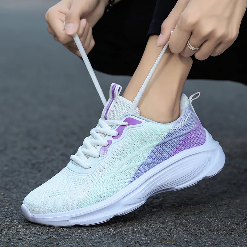 Women Casual Shoes Fashion Breathable Walking Mesh Flat Shoes Woman White Sneakers Women 2023 Tenis Feminino Female Shoes