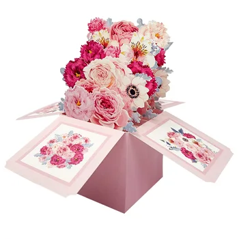 3D Rose Pop-Up Greeting Card 1