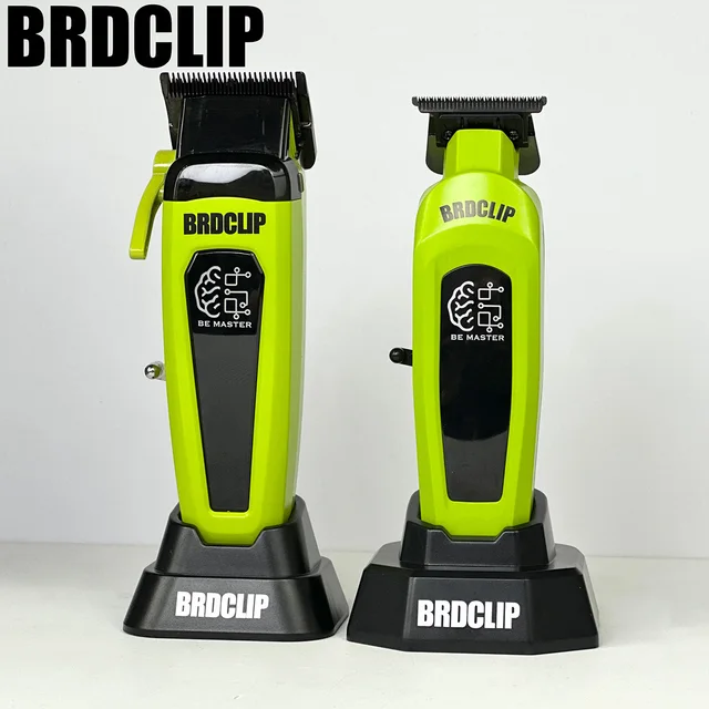 BRDCLIP-Kit de machine de coupe de cheveux de barbier professionnel pour hommes, chargeur de base, tondeuse à cheveux, lame DLC, tondeuse à cheveux de salon, 7500 tr/min 1