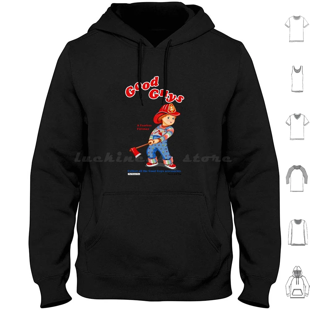 Buoni Ragazzi-Pompiere-Bambino _ S Play-Chucky Felpe Con Cappuccio Manica Lunga Chucky Chucky Serie Tv Sposa Di Chucky Chucky Doll