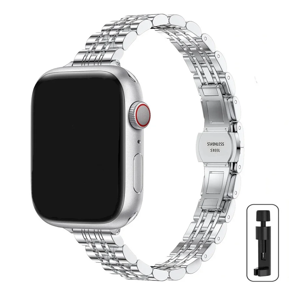 ตัวเลือกสินค้า สายนาฬิกาสแตนเลส 41-46 มม. สำหรับ Apple Watch รุ่น Ultra 2 และ Series 10-3