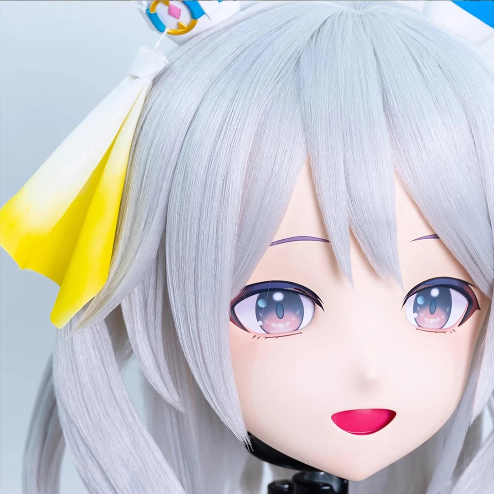 Anime Hishi Miracle Customize Full Crossdress Doll Female/Girl Cartoon Character Kig Cosplay Kigurumi Mask