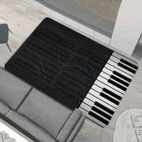 Piano Key Music Kitchen Mat Cheaper Anti-slip Modern Living Room Balcony Printed Modern Home Decor 2