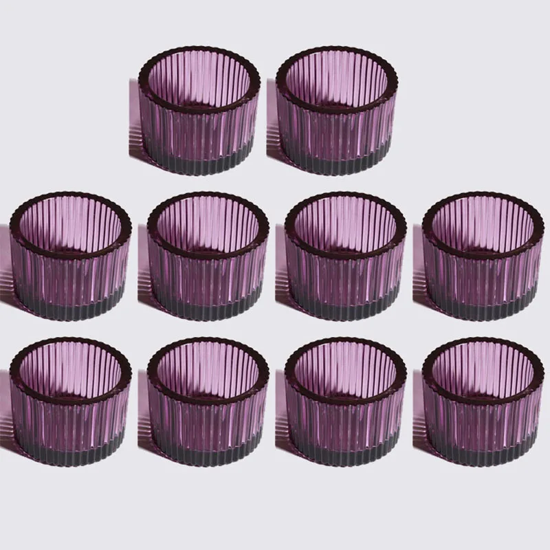 Pack of 10 Glass Tea Light Candle Holder for Table Decor Home Decor Church Housewarming Gifts candle holders