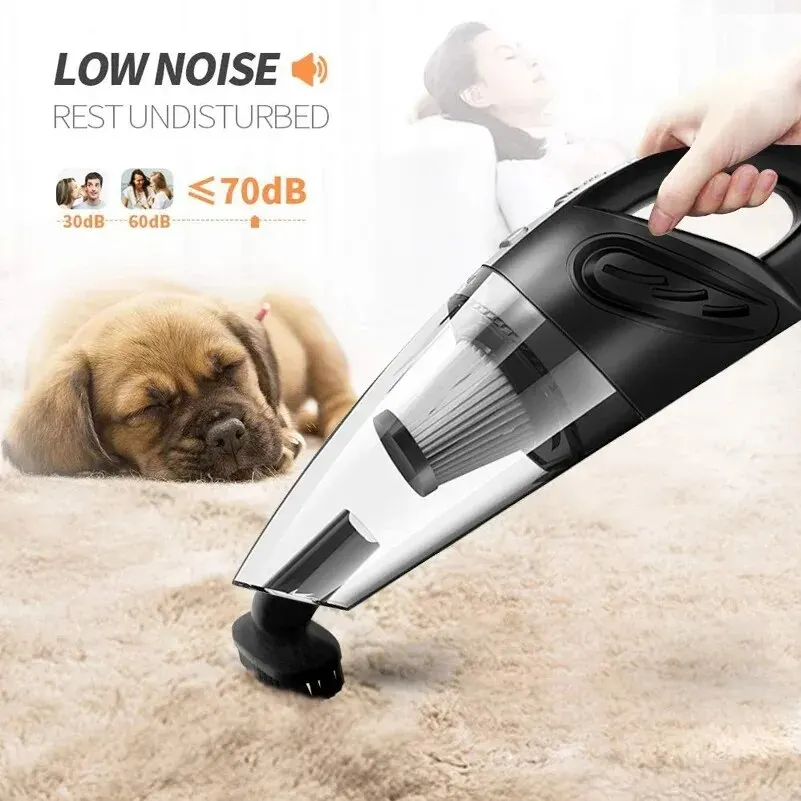 Wireless Vacuum Cleaner Powerful Cyclone Suction Rechargeable Handheld Car Vacuum Cleaner Quick Charge for Car Home Pet Hair 5