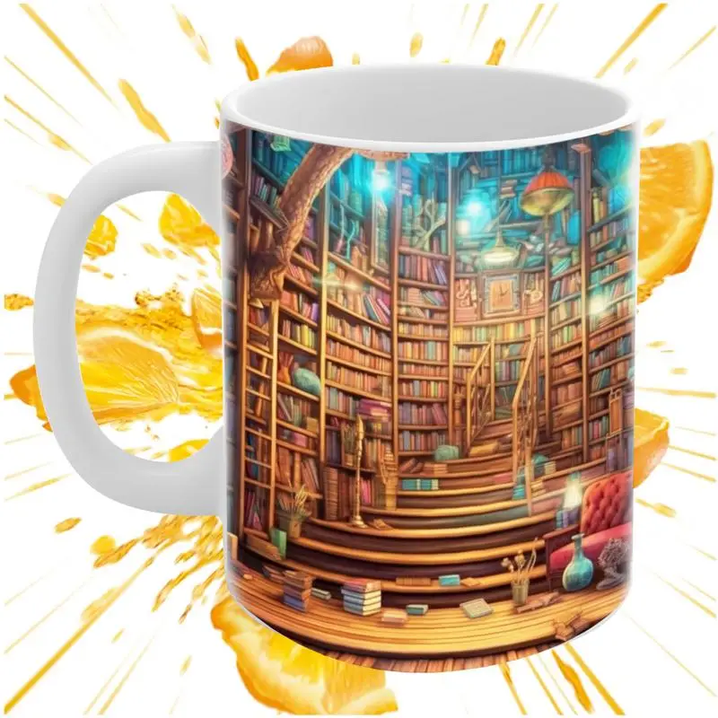 

Книжная полка, кружка, 3D новые кофейные кружки, Книжная кружка для влюбленных, кофейная кружка, книжная полка, кружка, креативная керамическая кружка, подарки для чтения книг