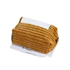 Drop Shipping Modern Simple Velvet Jacquard Tissue Box-like Home and Office Tissue Set Napkin Holder Caja De Pañuelos 6