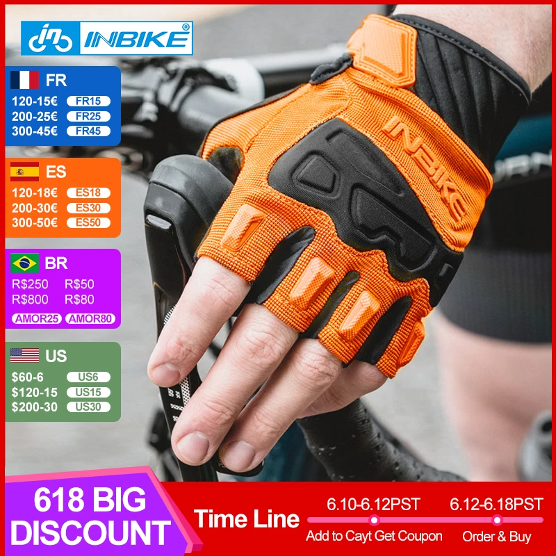 Half Finger Gloves Cycling Glove Bike Gloves Half Finger Inbike