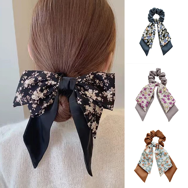 Ribbon Scrunchie, Hair Accessories, Cloth Ties Hair, Hair Scrunchies