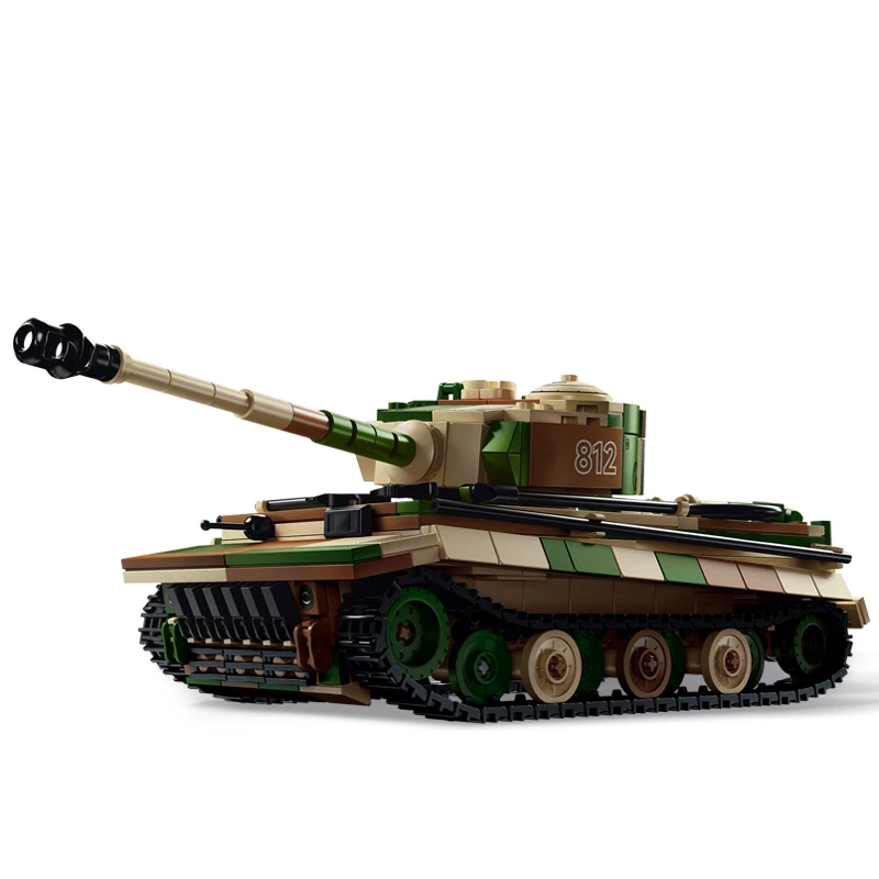WW2 Military Half-Tracked Vehicle Building Block Set