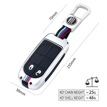 Portachiavi custodia portachiavi per Jeep Renegade Compass Grand Cherokee per Chrysler 300C Wrangler Dodge Auto Accessaries portachiavi - Portachiavi custodia portachiavi per Jeep Renegade Compass Grand Cherokee per Chrysler 300C Wrangler Dodge Auto