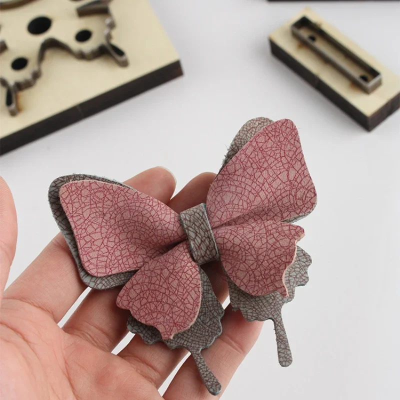Double Butterfly Leather Cutting Dies DIY Cutting Mold 4.17inch