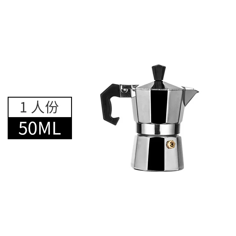 Moka Coffee Pot Espresso Latte Percolator Stove Coffee Maker Espresso Pot Italian Machine 50/300/450ml Aluminum Espresso Coffee Maker Coffee Maker Coffee Pot Espresso Maker