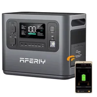 Station d'alimentation portable AFERIY 2800W P280, générateur solaire 2048Wh, batterie LFP connectable via application, pour la maison et le camping en extérieur 1