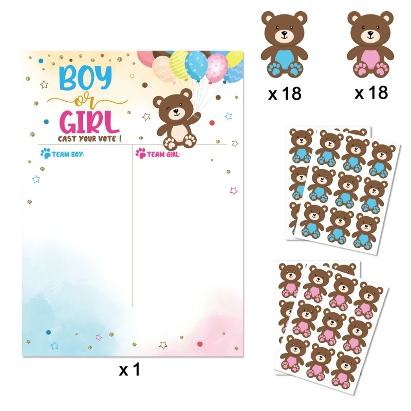 Gender Reveal Games Voting Boy O Girl Gender Game Reveal Party Supplies
