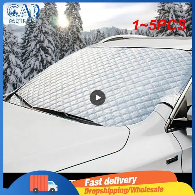 

1~5PCS Car Covers Car Windscreen Cover Anti Snow Frost Ice Windshield Dust Protector Heat Sun Shade Ice Large Snow Dust