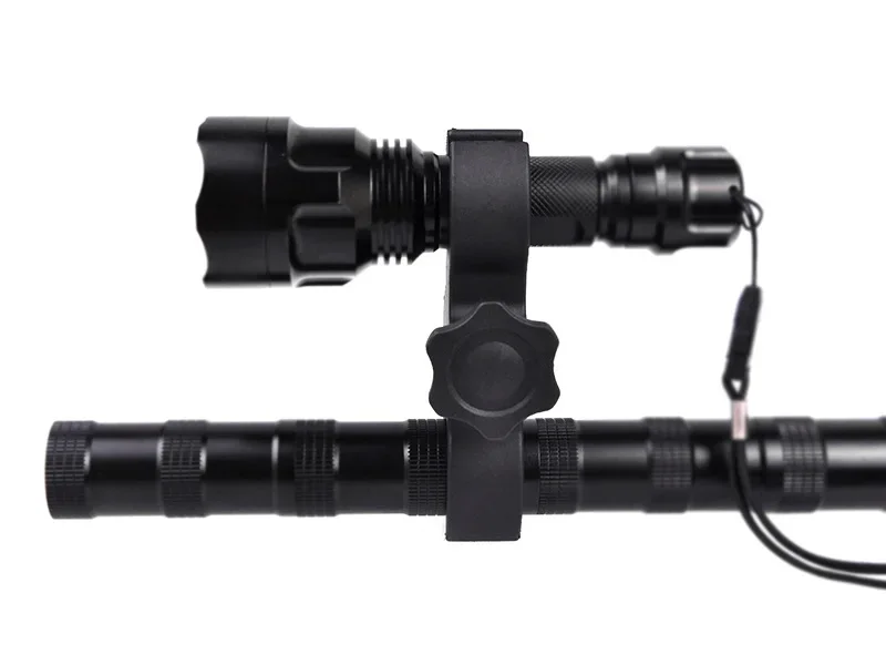 Red Green Light Bicycle Flashlight Clamp Holder Steel Clamp Multi-Function Pipe Ar 15 Accessories