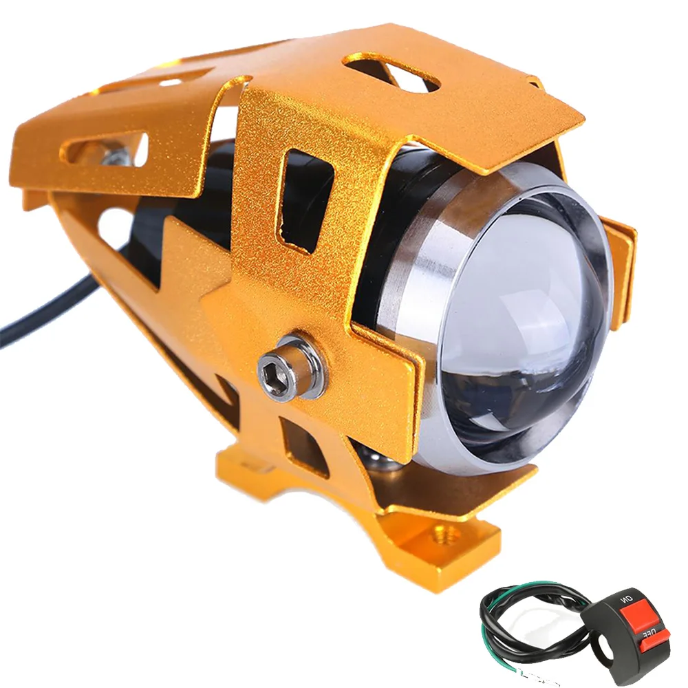 Fari Moto LED 15W 3000LM PROZOR - Luci Anteriori Impermeabili Con Staffa Regolabile 360&deg;