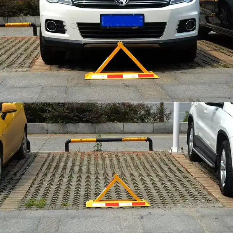 Folding Portable Vehicle Car No Parking Space Safety Security Lot Lock Barrier 6 Folding Portable Vehicle Car No Parking Space Safety Security Lot Lock Barrier 6