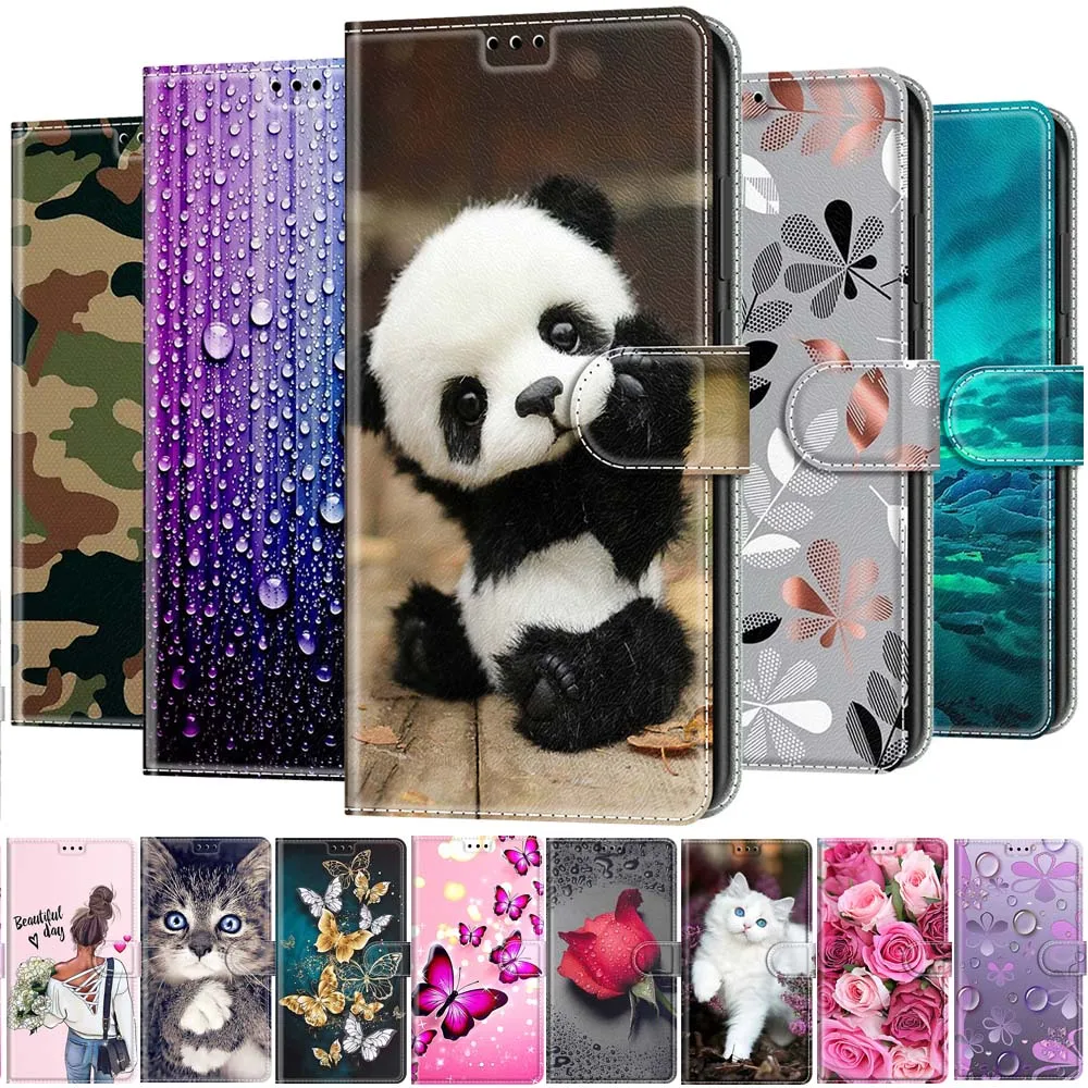 

Etui Flip Phone Case For Redmi Note 11 11S 11E 10 10S 10T 9 9S 9T 9A 9i 9C 10A 10C A1 Fasion Girl Wallet Card Holder Book Cover