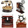 European Style Classical Phone Shaped Music Boxes Home Retro Decorative Ornaments Jewelry Storage Box Creative Presents 1