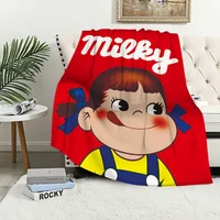 Blanket Plush Nap Sofa rug for Cute Living Room Cartoon Warm Office Fujiya Peko Bedroom Birthday Chan Home Travel Girl Kid Gifts 1