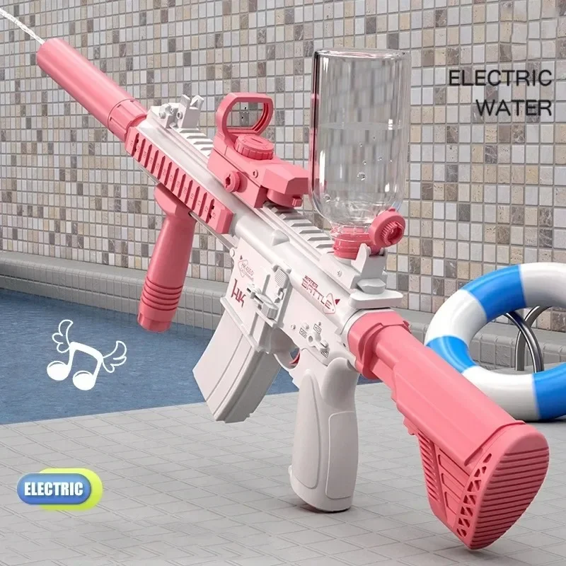 M416 Electric Water Gun Automatic Shooting Toy Summer Beach Outdoor Entertainment Children Adult Gift for 3 years old and above 4