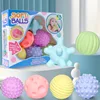 Montessori Toys Baby 0 12 24 36 Months Children's Ball Grip Ball Hair Ring Soft Rubber Playing Toys Rubber Ball Pinch Ring 2