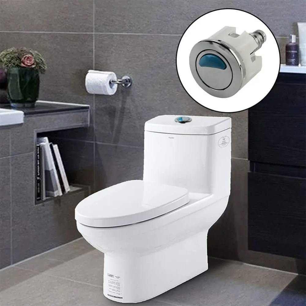 Round type Bathroom Accessories Universal Toilet Water Tank Push Button Water Saving Button Dual Flush