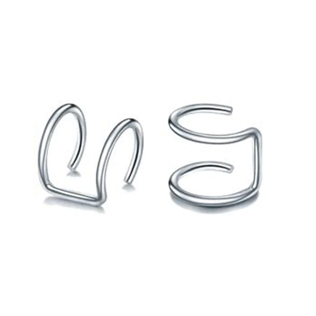 6 Paia Orecchini A Clip Falsi Per Cartilagine: Acciaio Inox, Anallergici, Nero-oro-argento, Unisex.