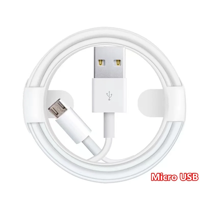 Aaa Qualidade Micro Usb tipo c Cabo de Carga de Dados para x xs 11 12 13 Pro Mobile Phone Charger Cables Usb Date Wire 50 Peças Lote - Image 5