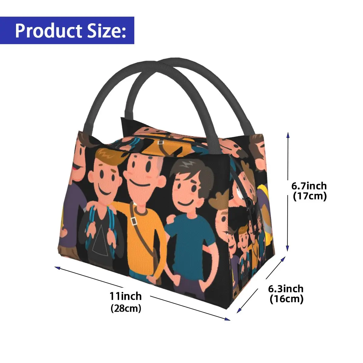 Friends Cartoon Portable insulation bag for Cooler Thermal Food Office Pinic Container