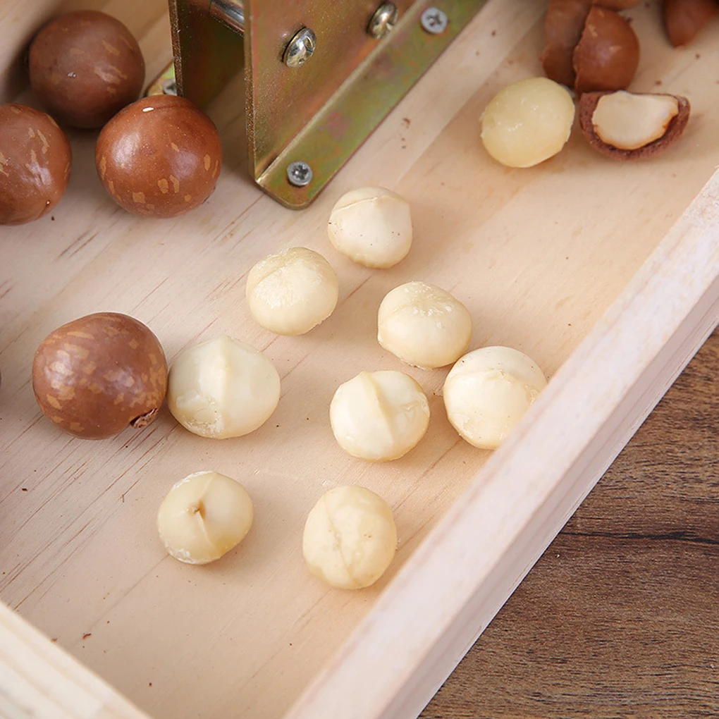 

Sturdy Peeling Machine With Wooden Storage Basket For All Nuts Paranuts Macadamia Opener Peeling Pecans Not Easy To Rust
