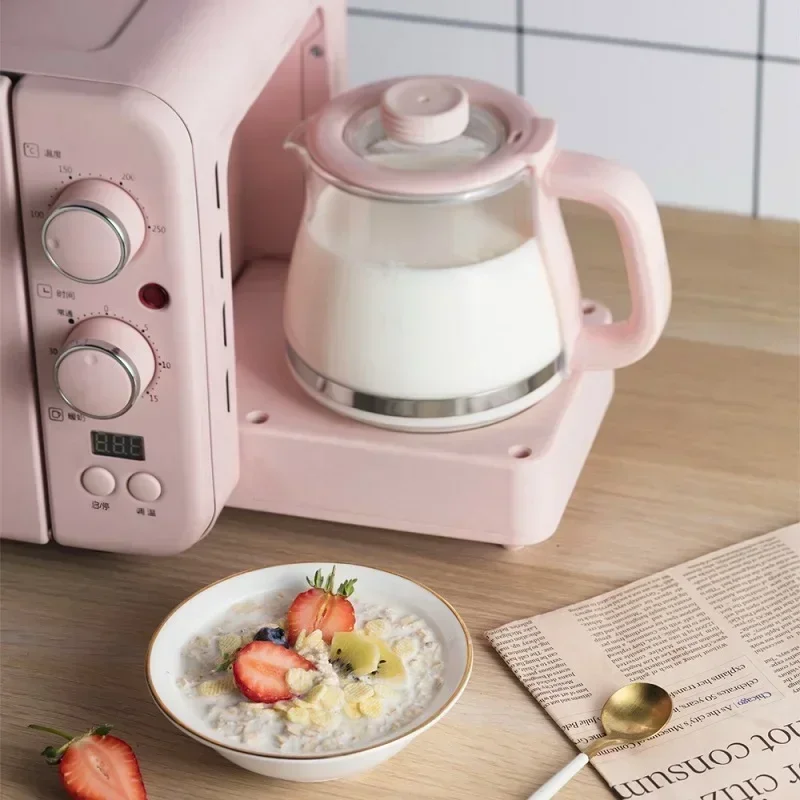 Multifunction Breakfast Machine Mini Household Electric Oven Cake Baking Fry Pan Warm Drinking Pot Toaster Toaster for bread
