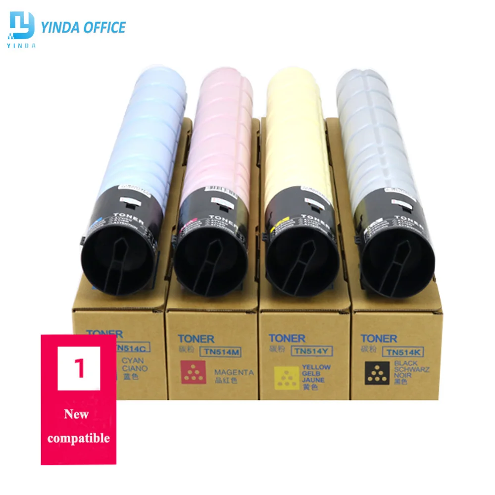

1PC free shipping TN514 Tn 514 Color Compatible Toner Cartridge Konica Minolta For Bizhub C458 C558 C658 Printer