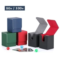 Trading Card Deck Box Durable Sturdy Card Storage Container Collectible Game Card Carrying Case Holds 80+ Or 100+ Cards 2