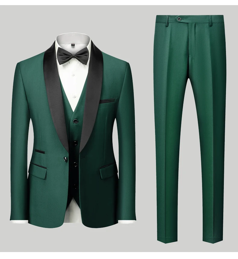S7519205a72ed4ed18eb9a730feb347d7w M-6XL Men's Casual Business Have Smoking Suit High End Brand Boutique Fashion Blazer Vest Pants Groom Wedding Dress Party Suit