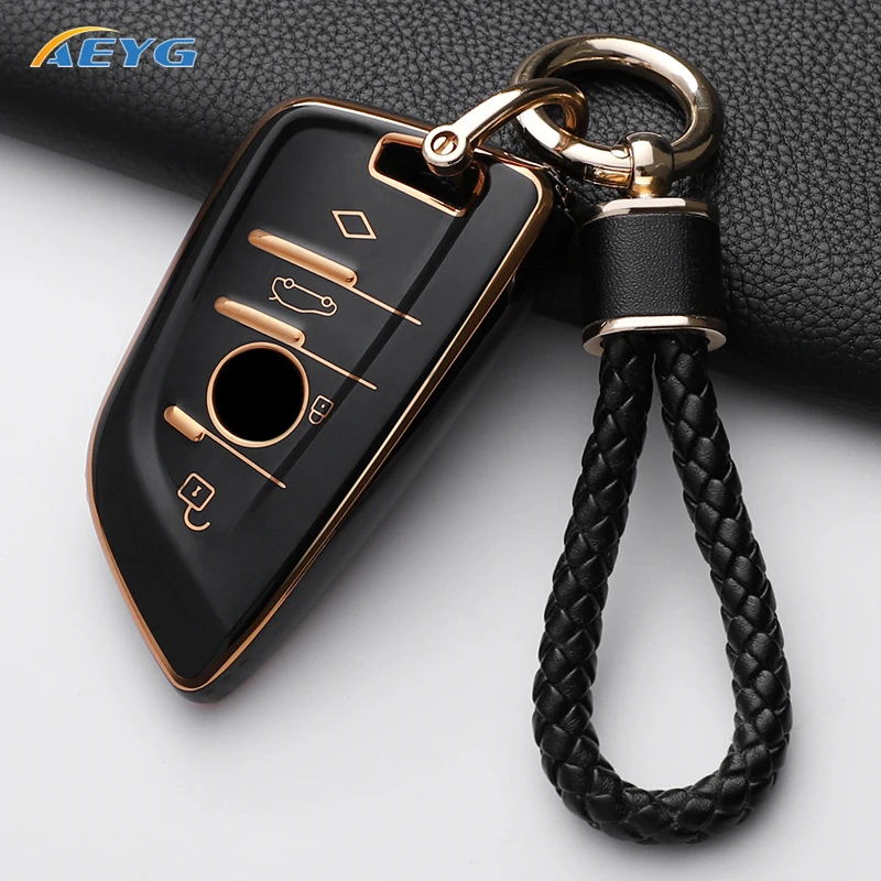 Premium TPU Car Remote Key Cover Case – Luxury Accessory Keychain