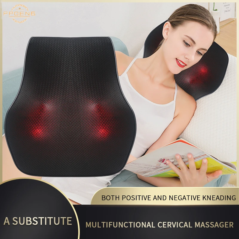 Dropship Back Neck Massage Pillow Kneading Massager In-Car