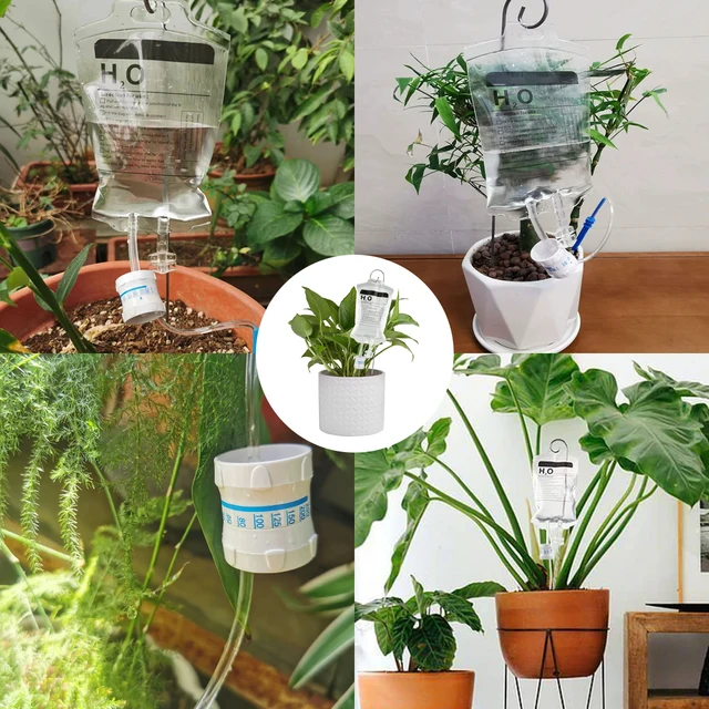 350 Ml 4Dic Növényi Víztáska Öntöző Táska Fémhorogokkal, Ön Öntözőkészülékek Állítható Vízkiterjesztési Sebességgel - Image 6