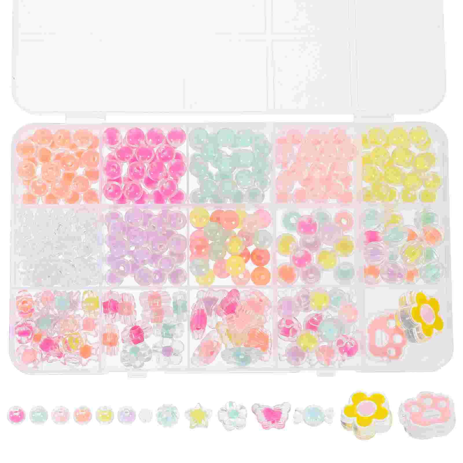 

1 Set of Acrylic Beads for Jewelry Making DIY Crafts Spacer Beads Bracelet Making Beads