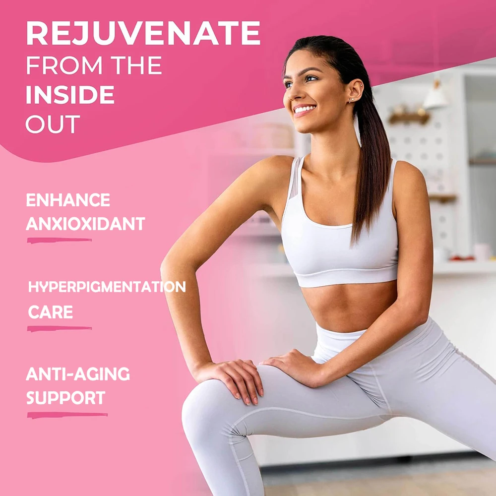 1500000MG Glutathione Skin Whitening Supplement Anti-Aging, UV Protection, Even Skin Tone & Scar