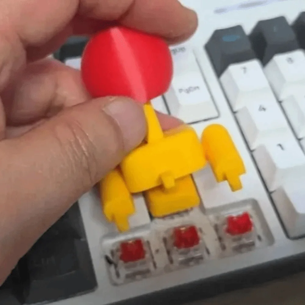 특수 그립 3D 프린트 키보드 조이스틱 시뮬레이션 로커 인체공학적 외부 게임 조이스틱 창의적인 조이스틱 키캡