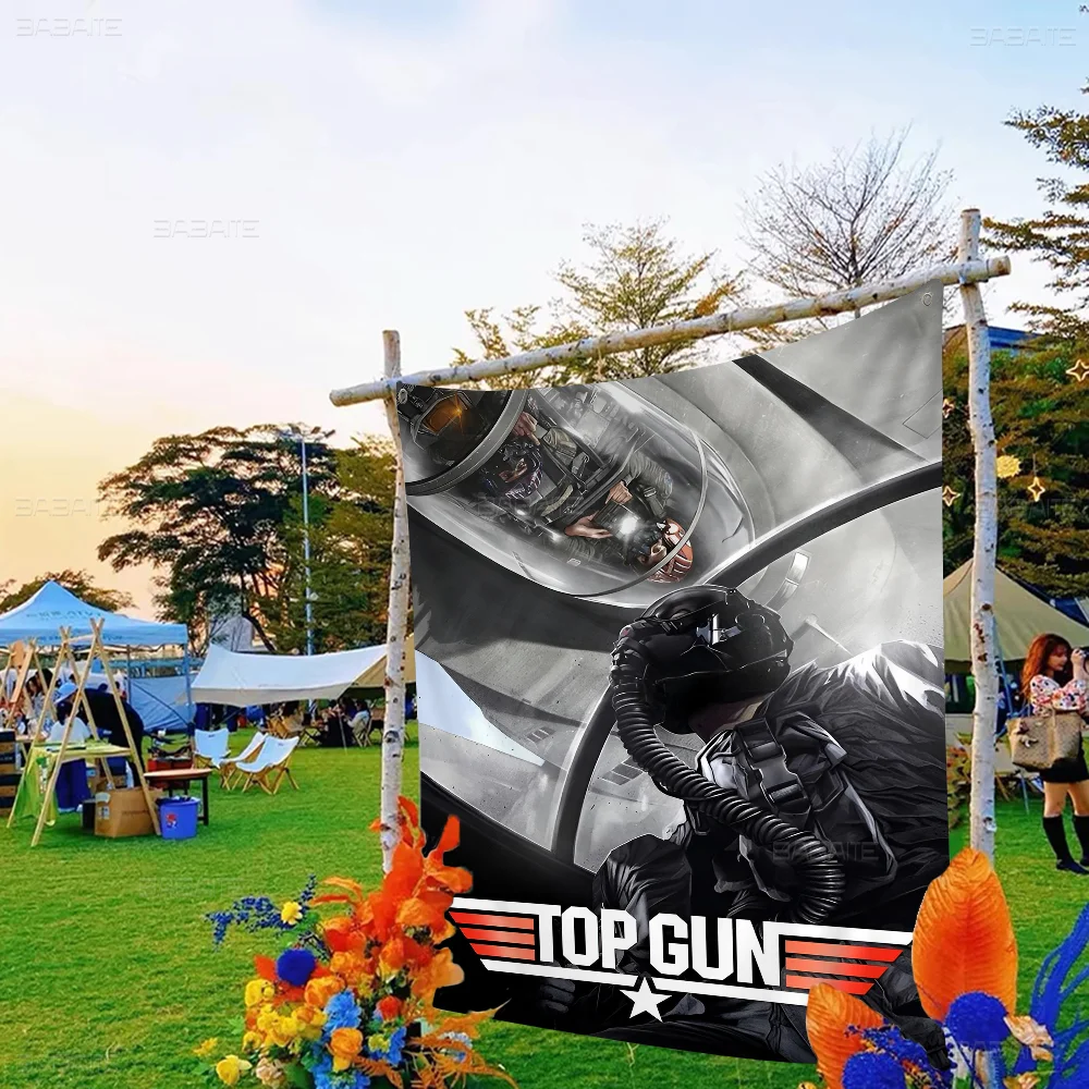 thumbnail image 1 of Bandera de pared japonesa con estampado artístico de Top Gun Maverick, bandera de anime para colgar en la pared, decoración del hogar, 1 of 5