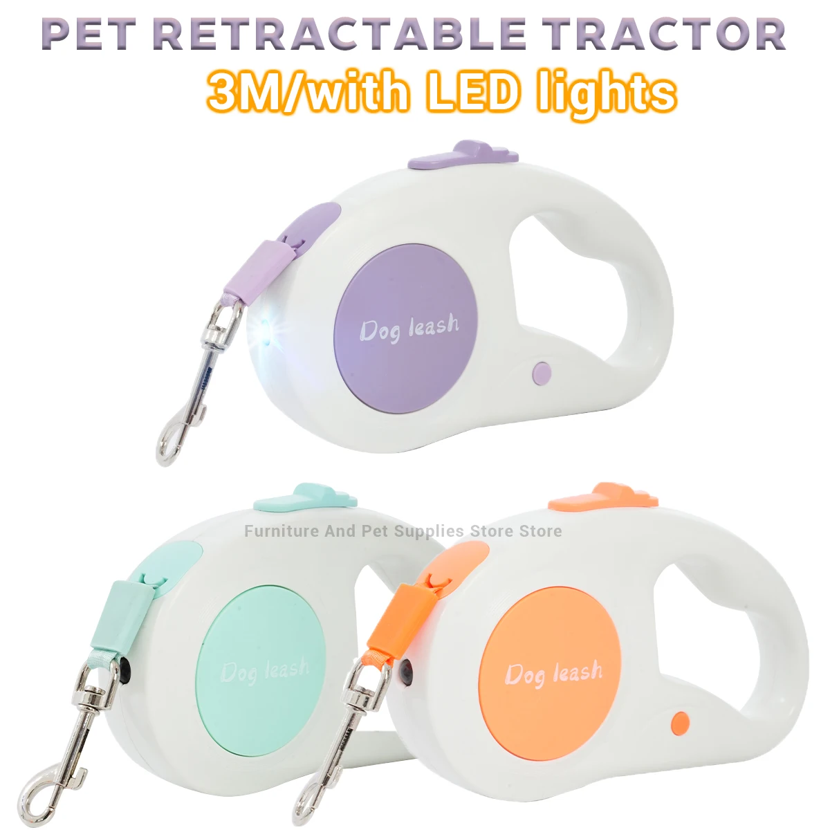 Automatic Retractable Dog Leash 3M/118IN Extendable Rope For Outdoor Travel Walking Hiking Small Dogs Traction Rope Cat Lead Automatic Retractable Dog Leash 3M/118IN Extendable Rope For Outdoor Travel Walking Hiking Small Dogs Traction Rope Cat Lead