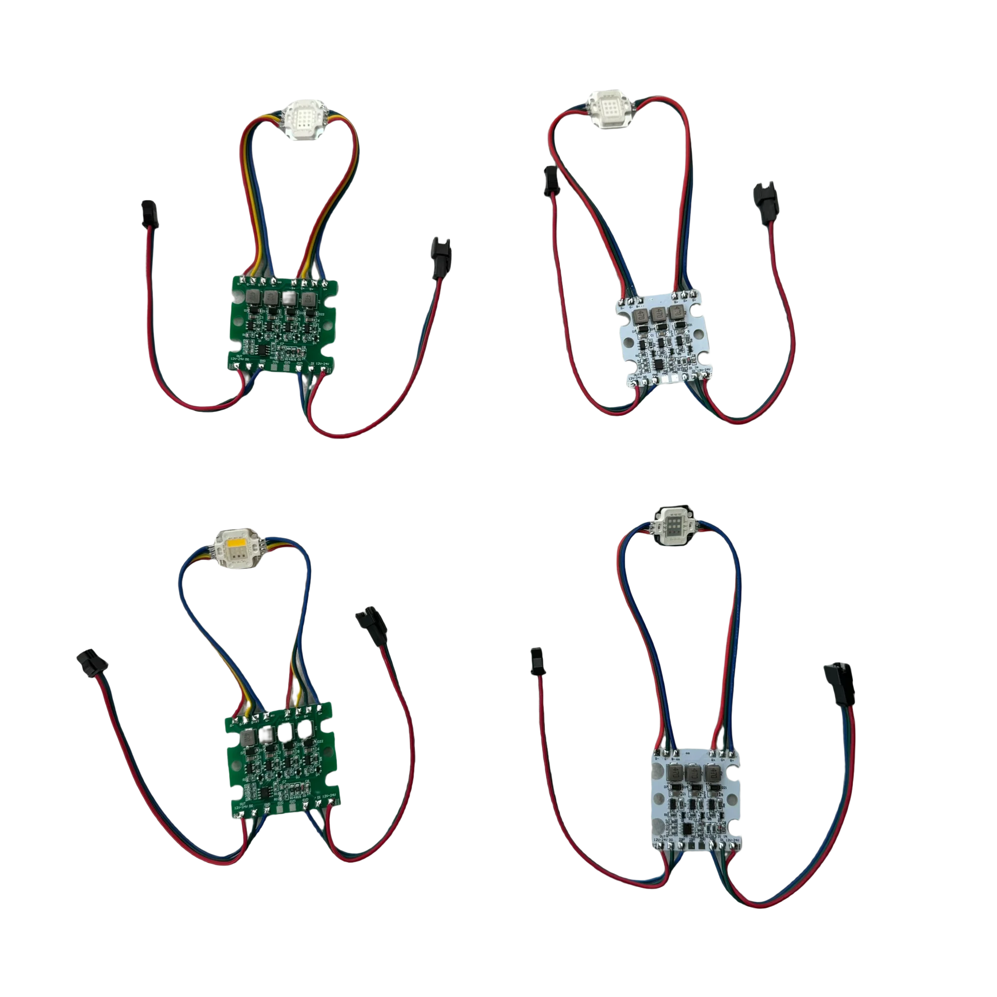 DC12V 10W-WS2811-RGB/UV/12W-UCS2904-RGB+UV/RGBW 블랙라이트 LED 투광 조명 주소 지정이 가능한 잔디 램프 조경 조명 IP67 3 코어